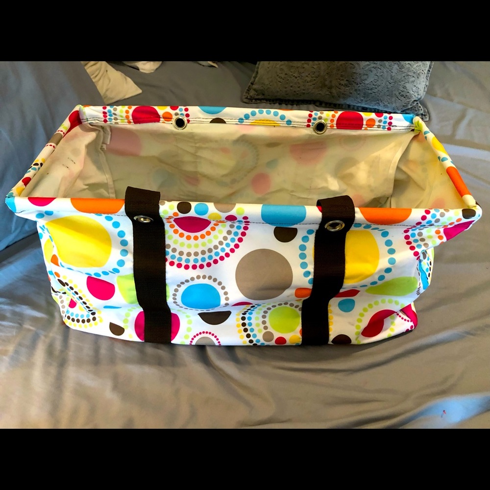 Thirty-One Large Utility Tote - Circle Spirals